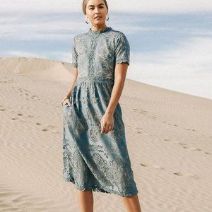 Bohme Grace Lace Midi Dress
